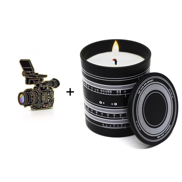 Cinema Lens Candle + Pin Set