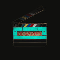 Jumbo Timecode Slate Enamel Pin (Glow in the Dark)