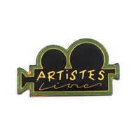 Vintage Green Artists Camera Pin