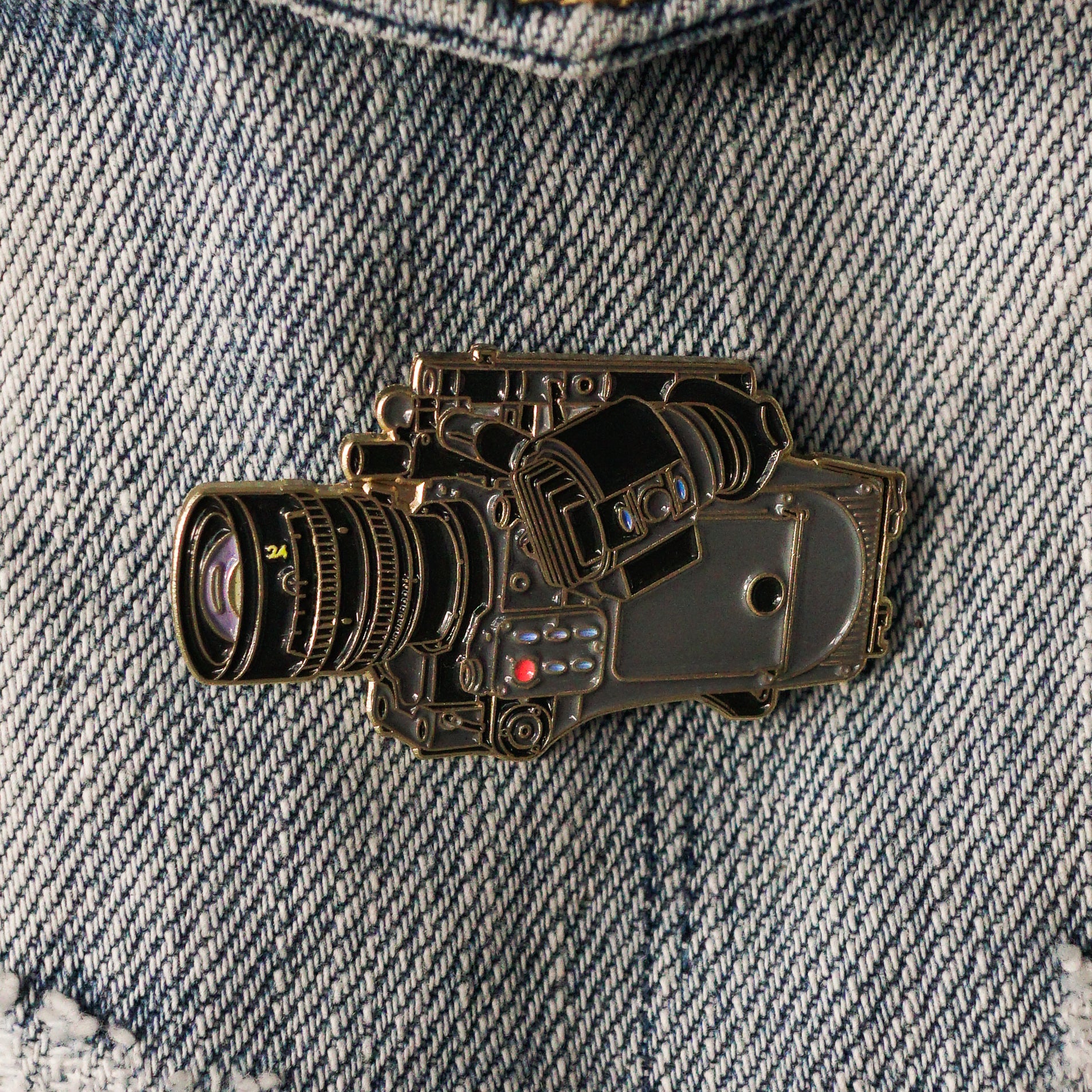 Cine Camera Enamel Pin