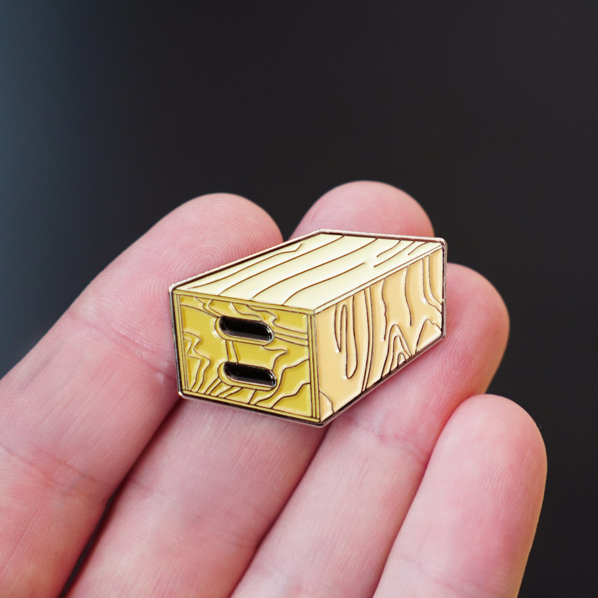 Apple Box Enamel Pin