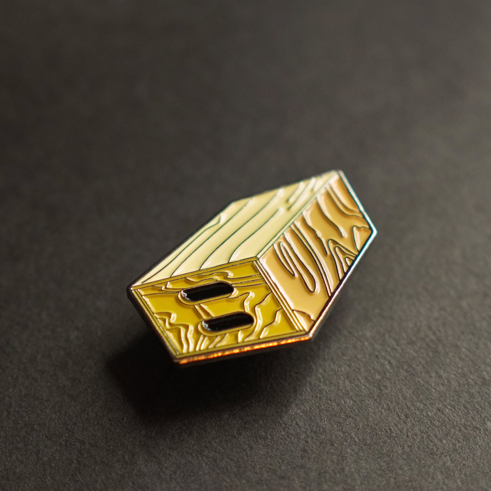 Apple Box Enamel Pin