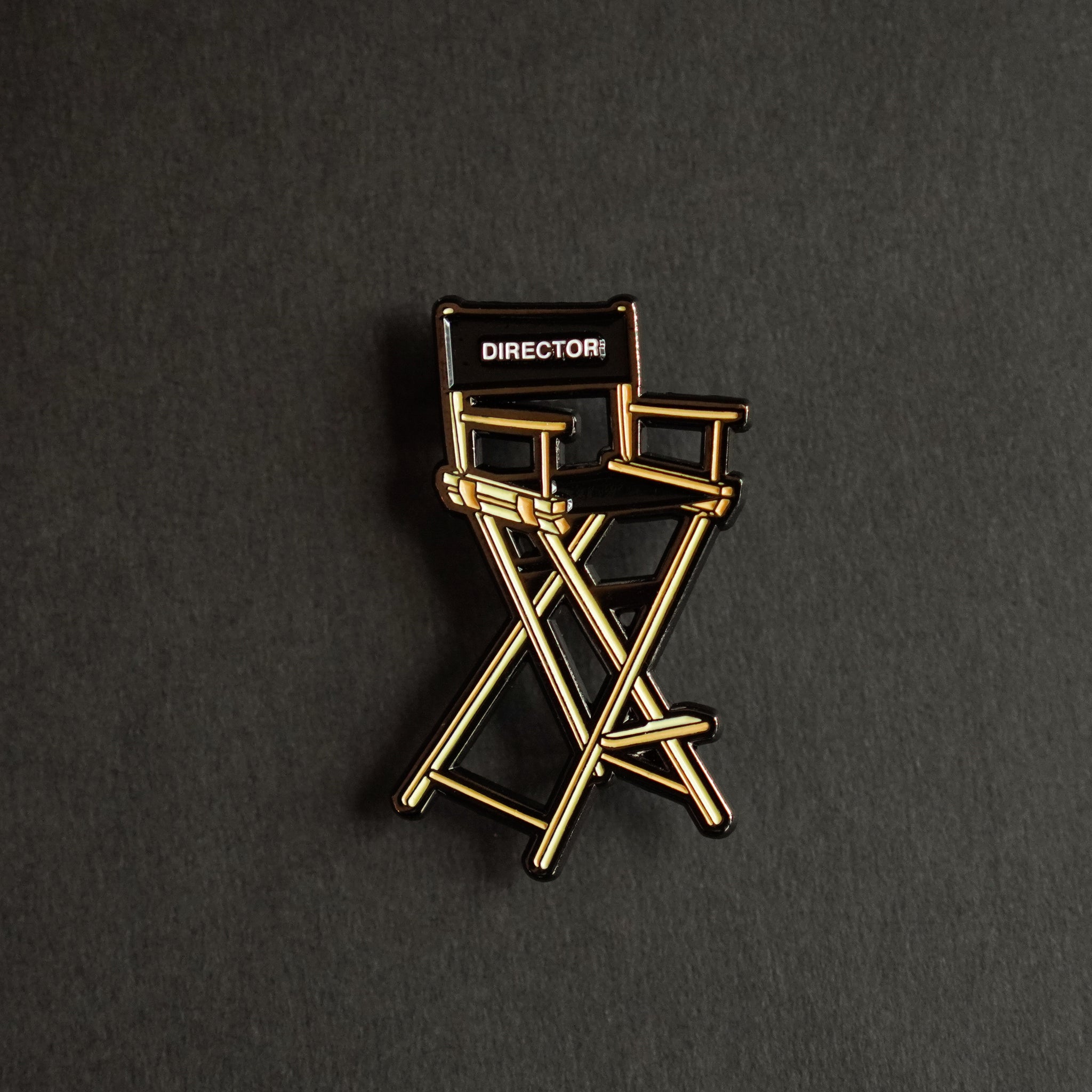 Director's Chair Enamel Pin