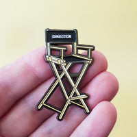 Director's Chair Enamel Pin