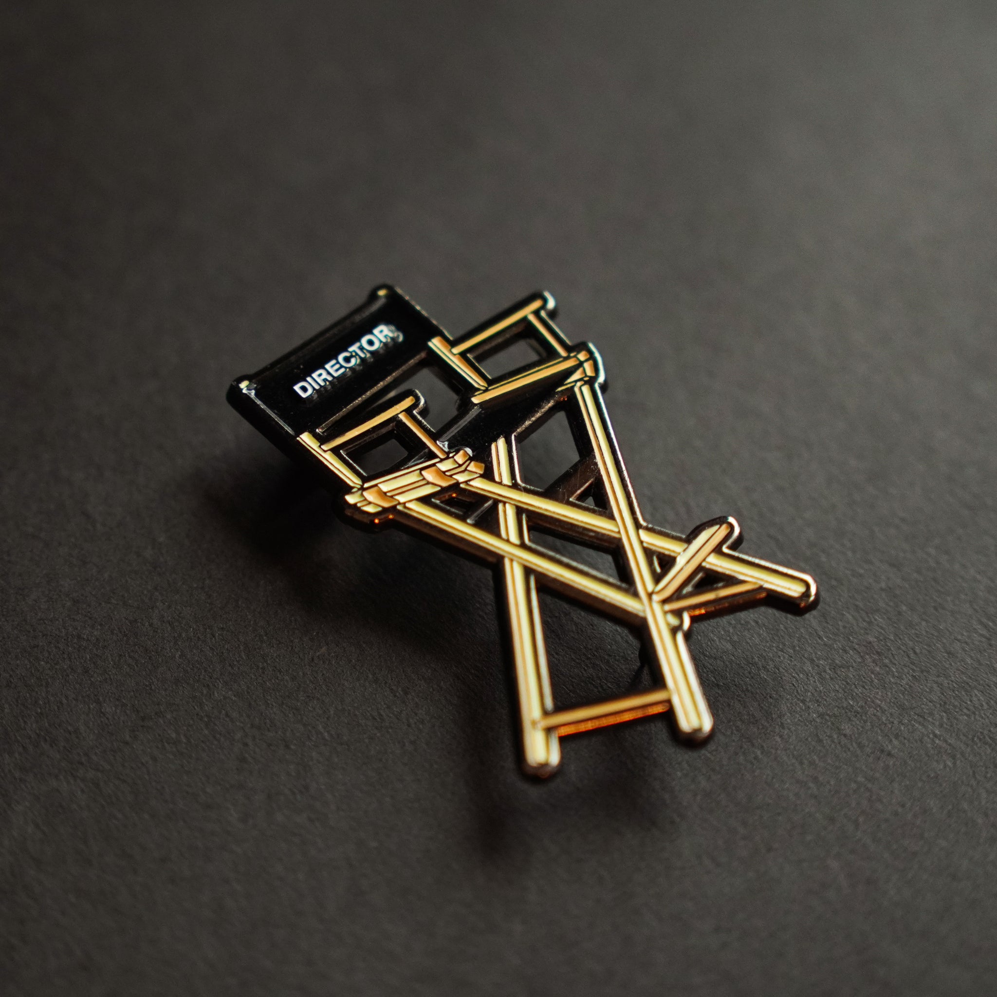 Director's Chair Enamel Pin