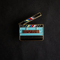 Timecode Slate Enamel Pin (Glow in the Dark)