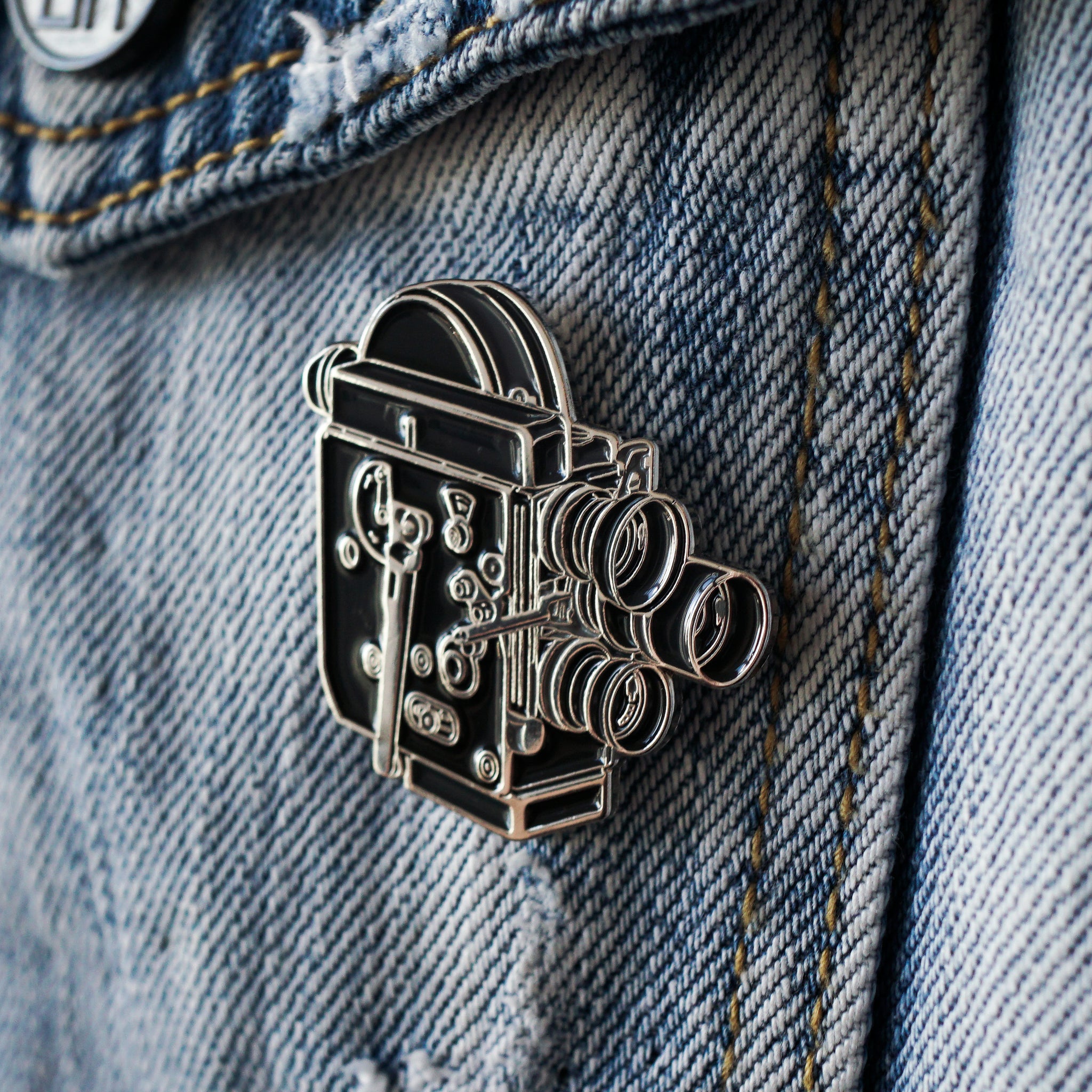 16mm Film Camera Enamel Pin