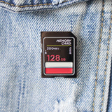 Memory Card Enamel Pin