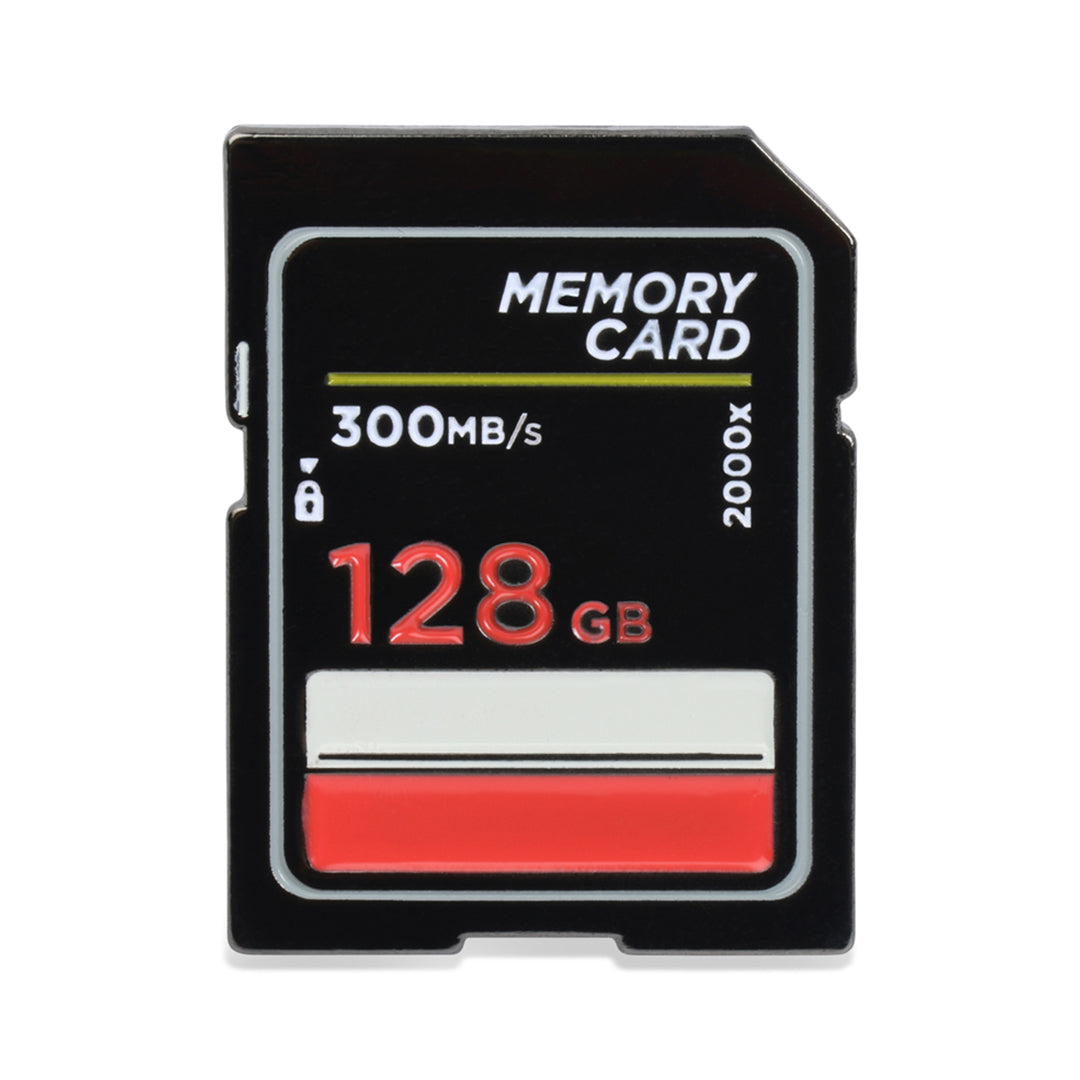 Memory Card Enamel Pin