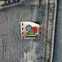 Pre-comp Enamel pin