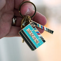 Glow in the Dark Large Timecode Slate Keychain