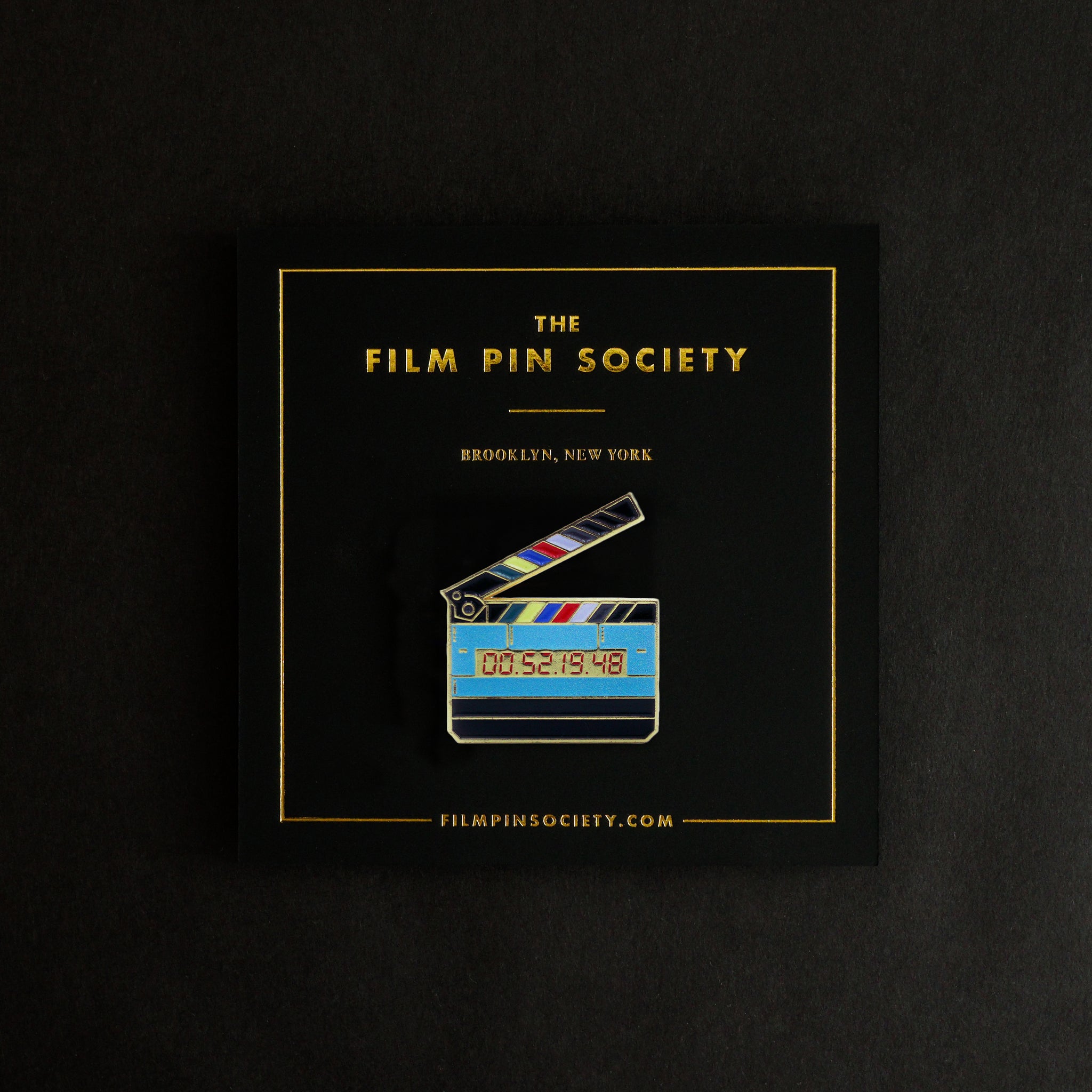 Timecode Slate Enamel Pin (Glow in the Dark)