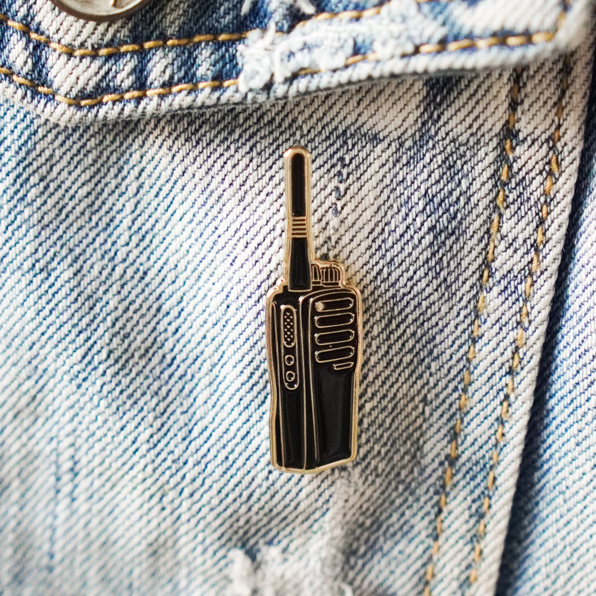 Walkie Talkie Enamel Pin